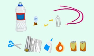Materiais para o Alarme Luminoso
