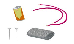 Materiais para o Alarme Luminoso
